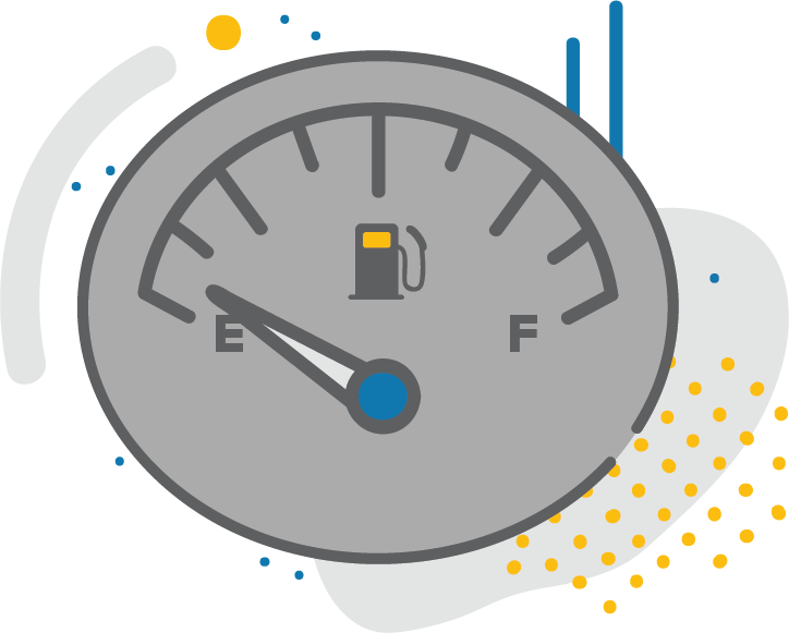 Fatigue gas gauge