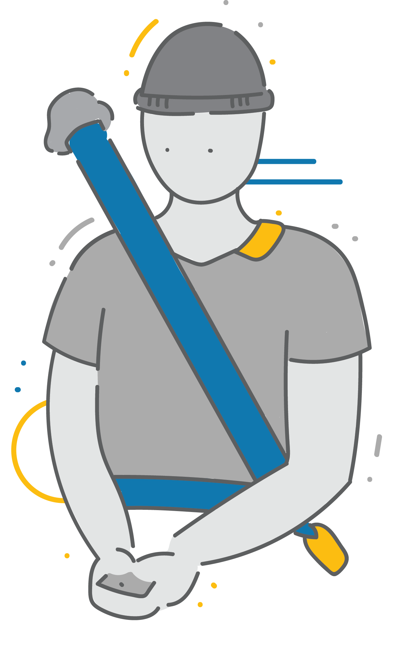 Reducing risk of reinjury seatbelt